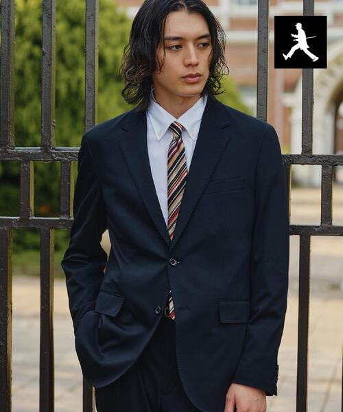 TAKEO KIKUCHI(タケオキクチ)の「【BOWLER HAT LABEL】CARREMANツイルジャージ ジャケット(テーラードジャケット・メンズ・ブラック・04/03/02)」の2枚目の写真