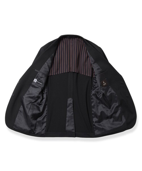 TAKEO KIKUCHI(タケオキクチ)の「【BOWLER HAT LABEL】CARREMANツイルジャージ ジャケット(テーラードジャケット・メンズ・ブラック・04/03/02)」の4枚目の写真