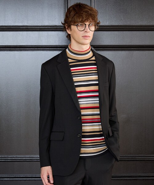 TAKEO KIKUCHI(タケオキクチ)の「【BOWLER HAT LABEL】CARREMANツイルジャージ ジャケット(テーラードジャケット・メンズ・ブラック・04/03/02)」の5枚目の写真