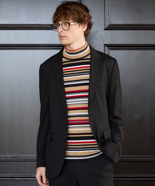 TAKEO KIKUCHI(タケオキクチ)の「【BOWLER HAT LABEL】CARREMANツイルジャージ ジャケット(テーラードジャケット・メンズ・ブラック・04/03/02)」の6枚目の写真