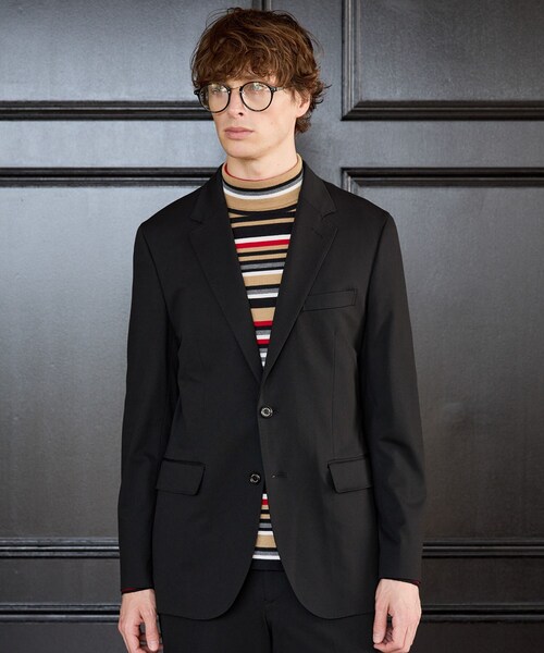 TAKEO KIKUCHI(タケオキクチ)の「【BOWLER HAT LABEL】CARREMANツイルジャージ ジャケット(テーラードジャケット・メンズ・ブラック・04/03/02)」の9枚目の写真