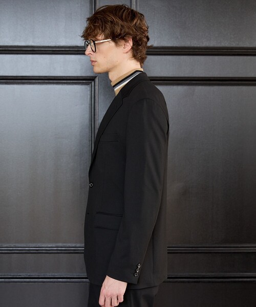 TAKEO KIKUCHI(タケオキクチ)の「【BOWLER HAT LABEL】CARREMANツイルジャージ ジャケット(テーラードジャケット・メンズ・ブラック・04/03/02)」の10枚目の写真