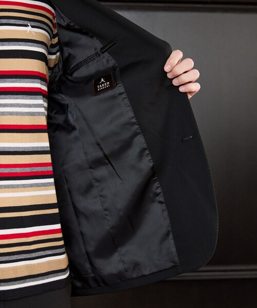 TAKEO KIKUCHI(タケオキクチ)の「【BOWLER HAT LABEL】CARREMANツイルジャージ ジャケット(テーラードジャケット・メンズ・ブラック・04/03/02)」の15枚目の写真