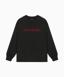 KIKIMIMI FONT RIB LONGSLEEVES (BLACK)