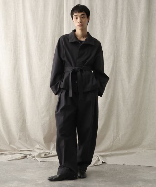 HARE（ハレ）の「【NARRIL】ORIGATA-STYLE Tuck Barrel Pants（その他パンツ・メンズ・ブラウン/ブラック・FREE）」の9枚目の写真