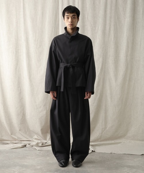 HARE（ハレ）の「【NARRIL】ORIGATA-STYLE Tuck Barrel Pants（その他パンツ・メンズ・ブラウン/ブラック・FREE）」の10枚目の写真