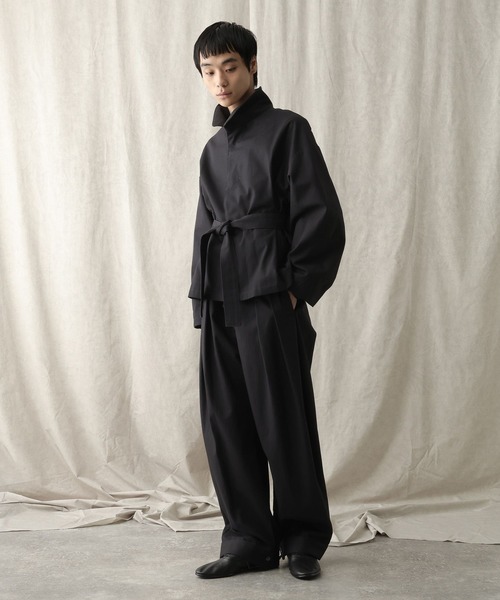 HARE（ハレ）の「【NARRIL】ORIGATA-STYLE Tuck Barrel Pants（その他パンツ・メンズ・ブラウン/ブラック・FREE）」の11枚目の写真