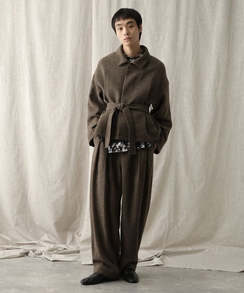 HARE（ハレ）の「【NARRIL】ORIGATA-STYLE Tuck Barrel Pants（その他パンツ・メンズ・ブラウン/ブラック・FREE）」の18枚目の写真