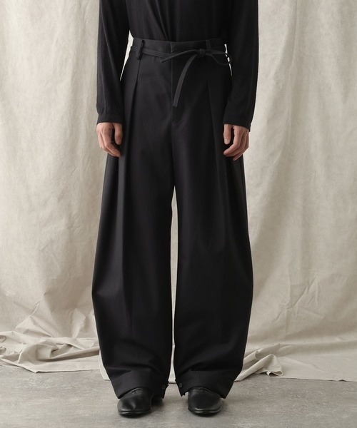 HARE（ハレ）の「【NARRIL】ORIGATA-STYLE Tuck Barrel Pants（その他パンツ・メンズ・ブラウン/ブラック・FREE）」の19枚目の写真
