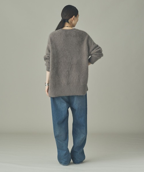 Curensology(カレンソロジー)の「Curensology(カレンソロジー)/FOXカシミヤクルーネックロングプルオーバー(ニット/セーター・レディース・オフホワイト/ブラウン系その他/ブラック・FREE)」の21枚目の写真