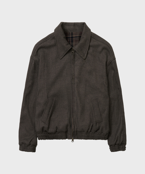 TY(ティワイ)の「ウールブレンドブルゾンジャケット, 2COLOR(ブルゾン・メンズ・ブラウン/グレー・MEDIUM/LARGE)」の3枚目の写真