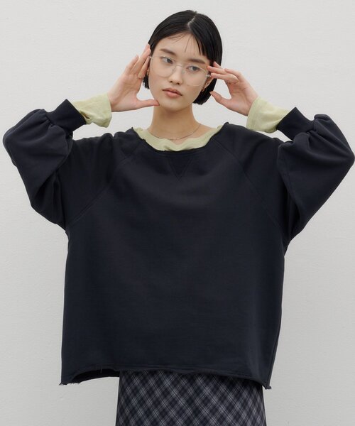 CIAOPANIC TYPY（チャオパニックティピー）の「ZOZO限定シアーレイヤードライクロングスウェット（Tシャツ/カットソー・レディース・ブラウン/レッド/グレー/チャコールグレー/ダークブルー・ONE SIZE）」の16枚目の写真