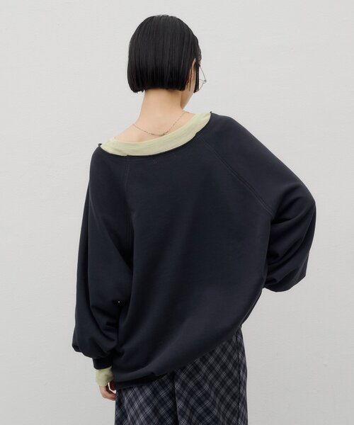 CIAOPANIC TYPY（チャオパニックティピー）の「ZOZO限定シアーレイヤードライクロングスウェット（Tシャツ/カットソー・レディース・ブラウン/レッド/グレー/チャコールグレー/ダークブルー・ONE SIZE）」の18枚目の写真