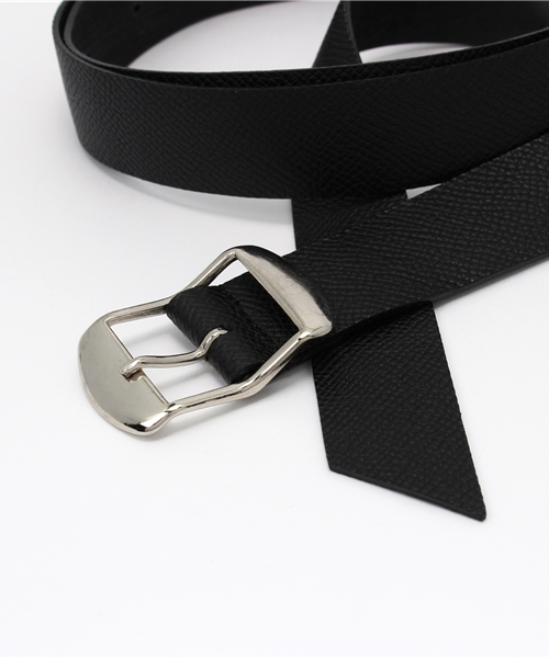 JOHN LAWRENCE SULLIVAN（ジョンローレンスサリバン）の「GRAIN LEATHER LONG BELT（ベルト・メンズ・ブラック・ONE SIZE/MEDIUM/SMALL）」の2枚目の写真