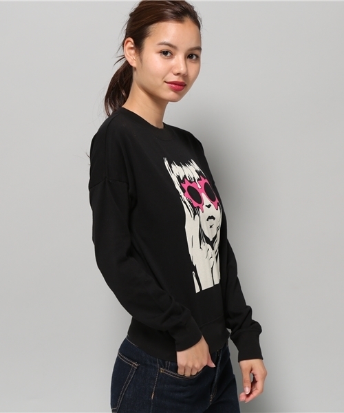 HYSTERIC GLAMOUR オリーブトレーナ スウェットワンピ SUPER HYS ワッペンパーカー|HYSTERIC GLAMOUR WOMEN | HYSTERIC