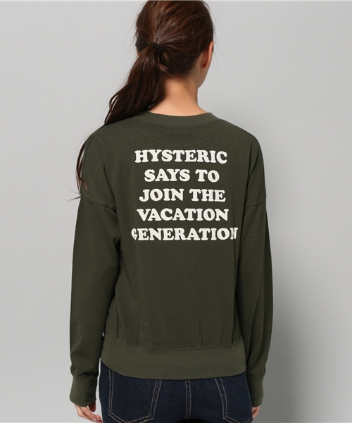 HYSTERIC GLAMOUR オリーブトレーナ スウェットワンピ HYSTERIC GLAMOUR(ヒステリックグラマー) スウェット