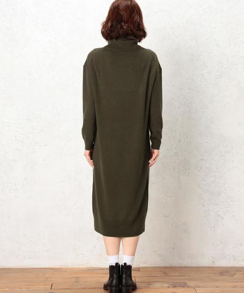 green label relaxing（グリーンレーベルリラクシング）の「■■■[WEB限定]CF W/RY/N オフTTL ワンピース◆（ワンピース・レディース・ブラック/グレー/ブラウン/オリーブ・FREE）」の6枚目の写真