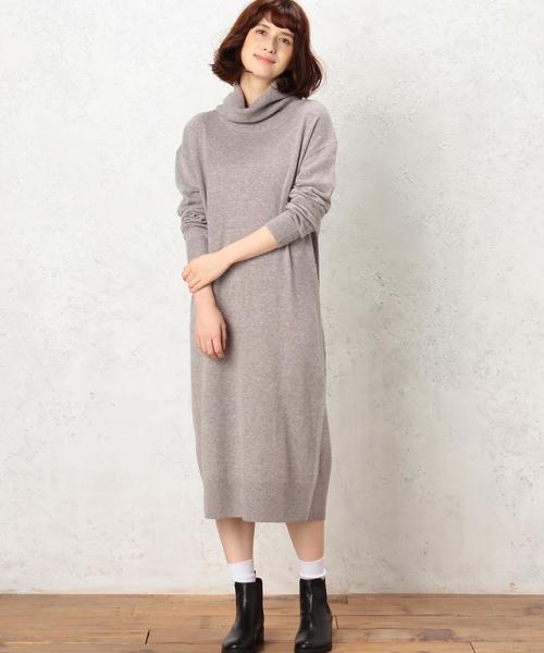 green label relaxing（グリーンレーベルリラクシング）の「■■■[WEB限定]CF W/RY/N オフTTL ワンピース◆（ワンピース・レディース・ブラック/グレー/ブラウン/オリーブ・FREE）」の15枚目の写真