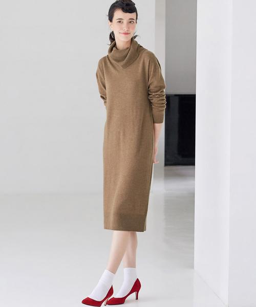 green label relaxing（グリーンレーベルリラクシング）の「■■■[WEB限定]CF W/RY/N オフTTL ワンピース◆（ワンピース・レディース・ブラック/グレー/ブラウン/オリーブ・FREE）」の18枚目の写真