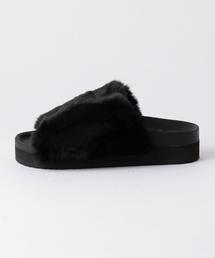 Boisson Chocolat | BBC フェイクファーサンダル(サンダル)