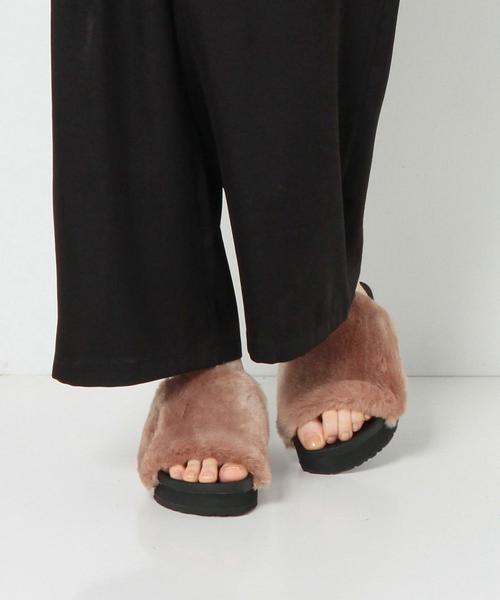 Boisson Chocolat(ボワソンショコラ)の「BBC フェイクファーサンダル(サンダル・レディース・ブラック/ベージュ/イエロー/レンガ・36/37/38)」の10枚目の写真