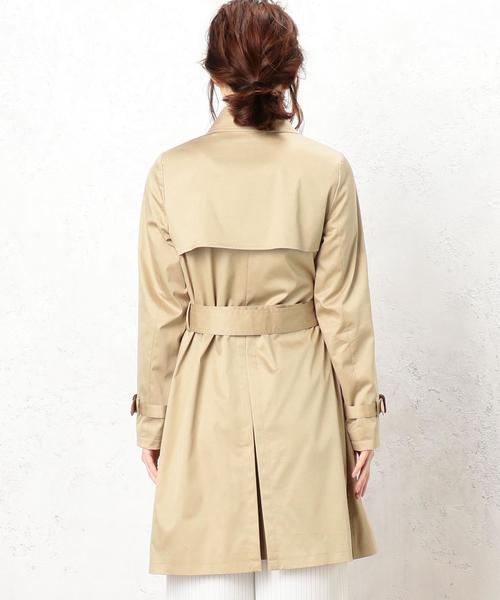 green label relaxing（グリーンレーベルリラクシング）の「◆CR T/C MID TRC 撥水トレンチコート◆（トレンチコート・レディース・ベージュ/ネイビー・44/42/38/34/36/40/46）」の12枚目の写真