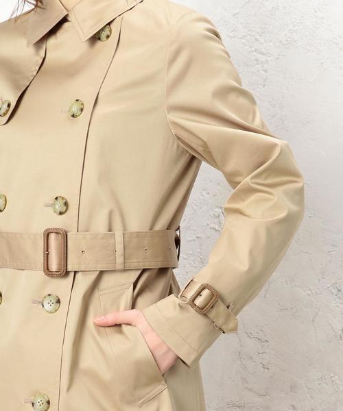 green label relaxing（グリーンレーベルリラクシング）の「◆CR T/C MID TRC 撥水トレンチコート◆（トレンチコート・レディース・ベージュ/ネイビー・44/42/38/34/36/40/46）」の15枚目の写真