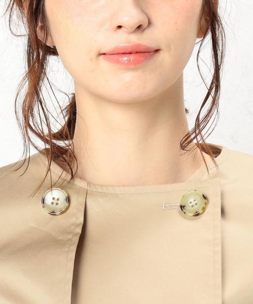 green label relaxing（グリーンレーベルリラクシング）の「◆CR T/C MID TRC 撥水トレンチコート◆（トレンチコート・レディース・ベージュ/ネイビー・44/42/38/34/36/40/46）」の9枚目の写真