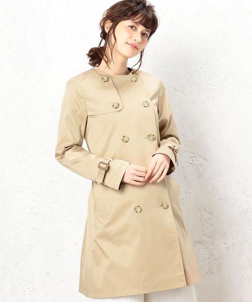 green label relaxing（グリーンレーベルリラクシング）の「◆CR T/C MID TRC 撥水トレンチコート◆（トレンチコート・レディース・ベージュ/ネイビー・44/42/38/34/36/40/46）」の10枚目の写真