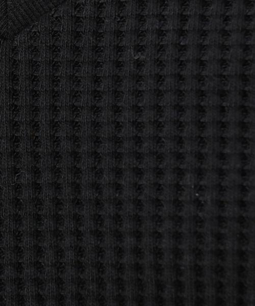 green label relaxing（グリーンレーベルリラクシング）の「CF BIGワッフル 2WAY PO カットソー ◆（Tシャツ/カットソー・レディース・オフホワイト/ブラック/グレー/レッド・FREE）」の10枚目の写真