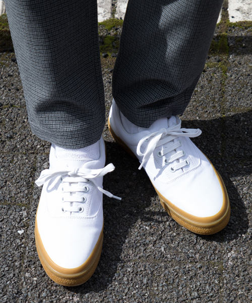 SLACK FOOTWEAR（スラックフットウェア）の「【SLACK】ORDINA/キャンバスレースアップスニーカー/SL1128（スニーカー・メンズ・ブラック/ホワイト/バーガンディー/ベージュ・26.5cm/27.5cm/26.0cm/27.0cm/25.5cm）」の3枚目の写真