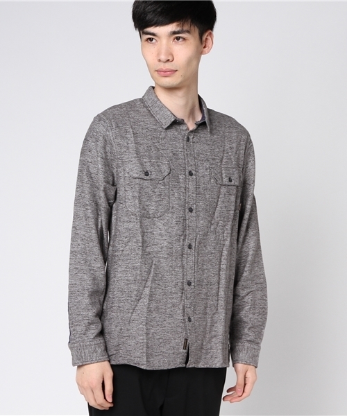 Quiksilver(クイックシルバー)の「DOUBLE JUNGLE(シャツ/ブラウス・メンズ・グレー/ネイビー・LARGE/MEDIUM)」の2枚目の写真