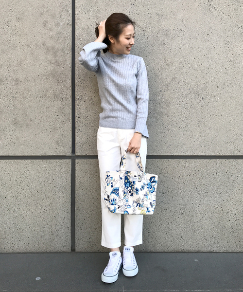 CIAOPANIC TYPY（チャオパニックティピー）の「ウォッシャブルリブボトルネック（ニット/セーター・レディース・ブラック/グレー/オフホワイト/サックスブルー/ピンク/イエロー/その他19・FREE）」の19枚目の写真