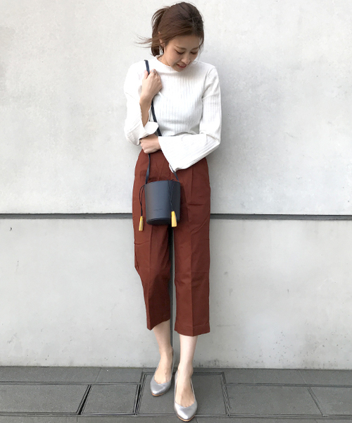 CIAOPANIC TYPY（チャオパニックティピー）の「ウォッシャブルリブボトルネック（ニット/セーター・レディース・ブラック/グレー/オフホワイト/サックスブルー/ピンク/イエロー/その他19・FREE）」の17枚目の写真
