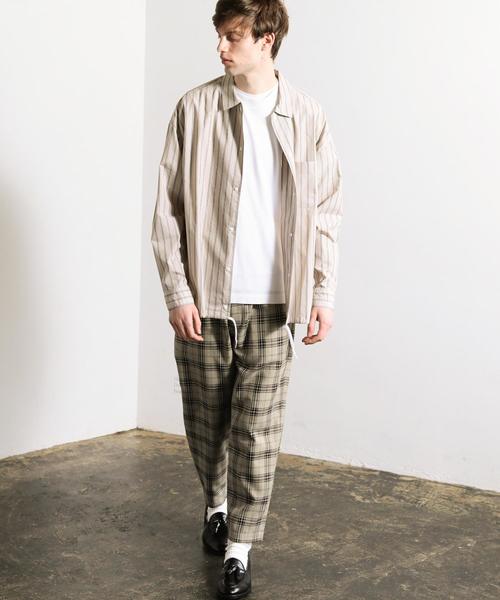 BEAUTY&YOUTH UNITED ARROWS(ビューティーアンドユースユナイテッドアローズ)の「【WEB限定】 by ストライプ コーチシャツ ジャケット(シャツ/ブラウス・メンズ・ホワイト/ベージュ/ライトブルー・MEDIUM/LARGE/SMALL)」の17枚目の写真