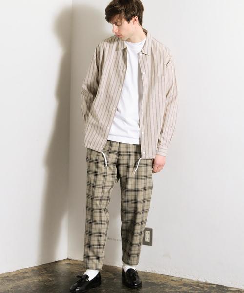 BEAUTY&YOUTH UNITED ARROWS(ビューティーアンドユースユナイテッドアローズ)の「【WEB限定】 by ストライプ コーチシャツ ジャケット(シャツ/ブラウス・メンズ・ホワイト/ベージュ/ライトブルー・MEDIUM/LARGE/SMALL)」の16枚目の写真