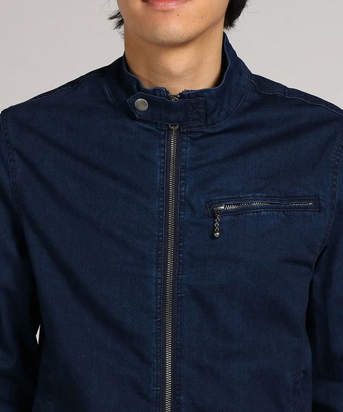 BACK NUMBER(バックナンバー)の「【BACK NUMBER】撥水シングルライダースジャケット(ライダースジャケット・メンズ・ダークブルー・X-LARGE/LARGE/MEDIUM)」の11枚目の写真
