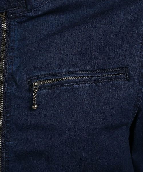 BACK NUMBER(バックナンバー)の「【BACK NUMBER】撥水シングルライダースジャケット(ライダースジャケット・メンズ・ダークブルー・X-LARGE/LARGE/MEDIUM)」の6枚目の写真