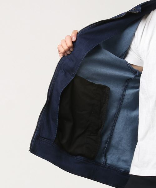 BACK NUMBER(バックナンバー)の「【BACK NUMBER】撥水シングルライダースジャケット(ライダースジャケット・メンズ・ダークブルー・X-LARGE/LARGE/MEDIUM)」の4枚目の写真