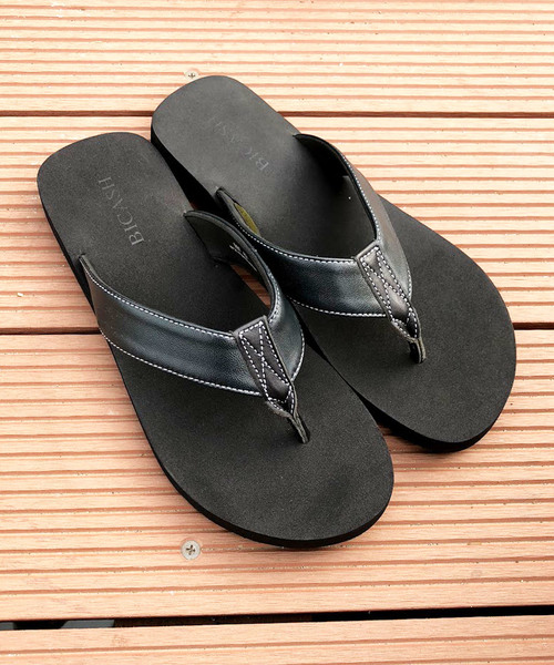 BICASH（ビカーシ）の「【BICASH/ビカーシ】レザービーチサンダル/#097（サンダル・メンズ・ブラック/ネイビー/ホワイト/レッド・44/40/42）」の4枚目の写真