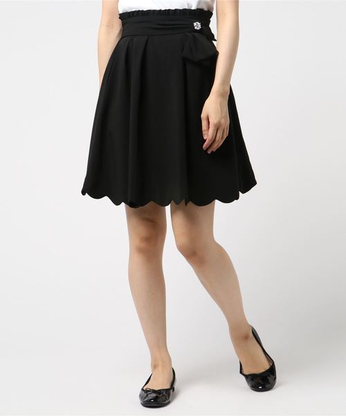 LODISPOTTO（ロディスポット）の「サイドリボンスカラップスカート  