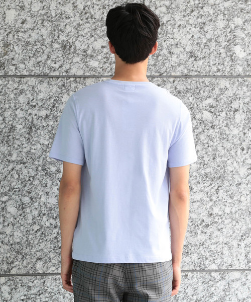 JUNRED（ジュンレッド）の「CoolクルーネックＴシャツ（Tシャツ/カットソー・メンズ・ホワイト/ネイビー/ラベンダー/サックスブルー・LL/S/M/L）」の8枚目の写真