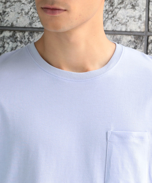 JUNRED（ジュンレッド）の「CoolクルーネックＴシャツ（Tシャツ/カットソー・メンズ・ホワイト/ネイビー/ラベンダー/サックスブルー・LL/S/M/L）」の9枚目の写真