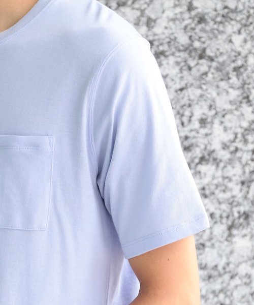 JUNRED（ジュンレッド）の「CoolクルーネックＴシャツ（Tシャツ/カットソー・メンズ・ホワイト/ネイビー/ラベンダー/サックスブルー・LL/S/M/L）」の10枚目の写真