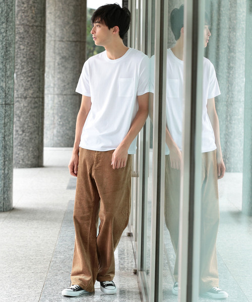 JUNRED（ジュンレッド）の「CoolクルーネックＴシャツ（Tシャツ/カットソー・メンズ・ホワイト/ネイビー/ラベンダー/サックスブルー・LL/S/M/L）」の13枚目の写真