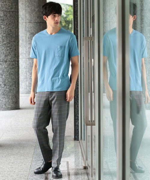 JUNRED（ジュンレッド）の「CoolクルーネックＴシャツ（Tシャツ/カットソー・メンズ・ホワイト/ネイビー/ラベンダー/サックスブルー・LL/S/M/L）」の14枚目の写真