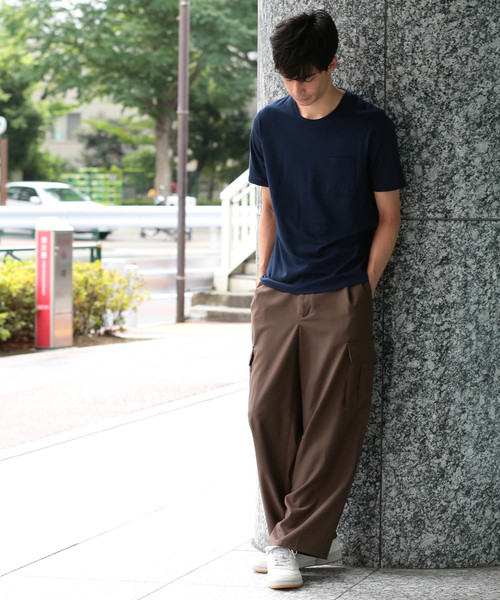 JUNRED（ジュンレッド）の「CoolクルーネックＴシャツ（Tシャツ/カットソー・メンズ・ホワイト/ネイビー/ラベンダー/サックスブルー・LL/S/M/L）」の15枚目の写真