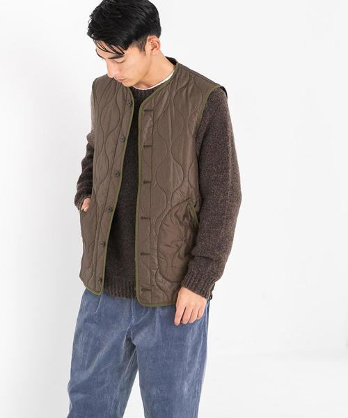 green label relaxing（グリーンレーベルリラクシング）の「SC WO/ALP ブークレ クルー ニット（ニット/セーター・メンズ・ダークグレー/ロイヤルブルー/ブラウン/ネイビー/ワインレッド/オレンジ系その他・M/S/L）」の8枚目の写真