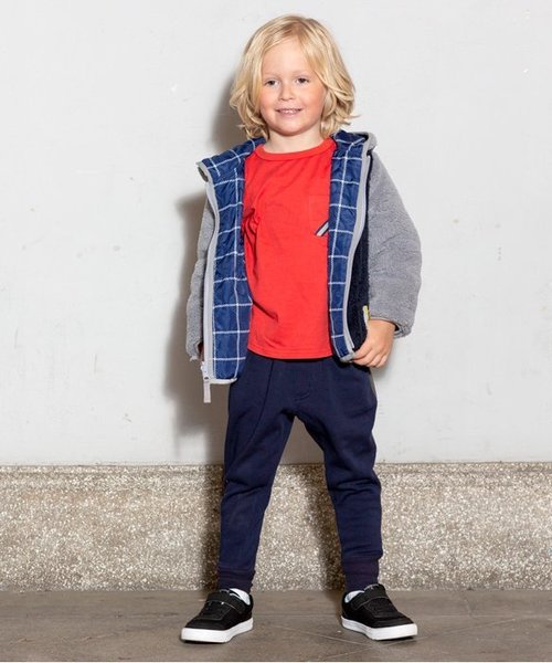 BREEZE(ブリーズ)の「ネット限定 サイドラインテーパードパンツ 9分丈(その他パンツ・キッズ・エンジ/ネイビー/カーキ・90/100/110/120/80/130/95/140)」の8枚目の写真