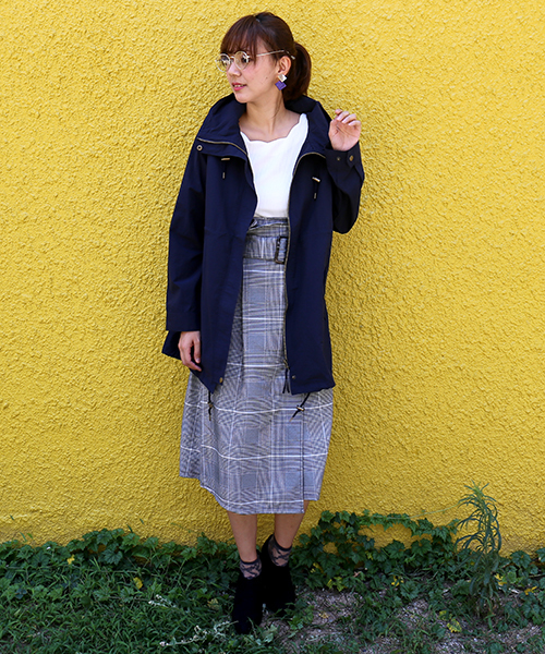 MARBLE WALTS（マーブルワルツ）の「撥水ロング モッズコート（モッズコート・レディース・ベージュ/ネイビー/カーキ/ブラック・M/L）」の5枚目の写真